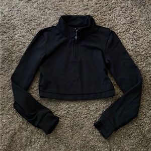 Ethos long sleeve cropped 1/4 zip